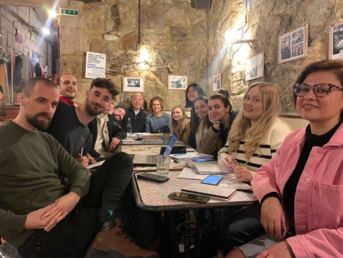 Sara and her language group during her SPEAK Journey